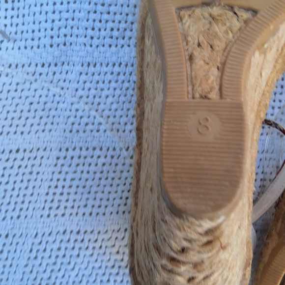 Seychelles Alpine open toe jute wedge sandals 8 NEW - Picture 8 of 10